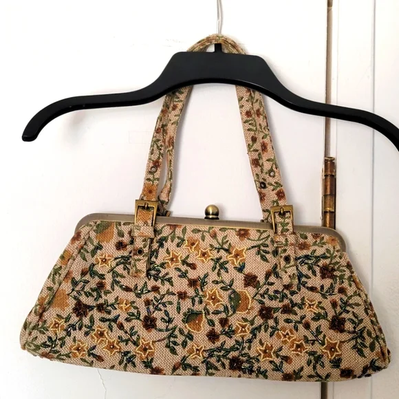 Vintage Floral Embroidered Handbag - Picture 2 of 8